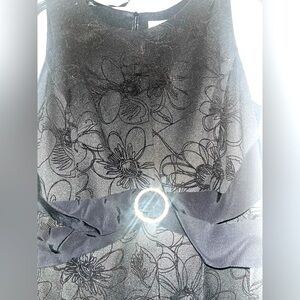 Beautiful short black velvet dress.